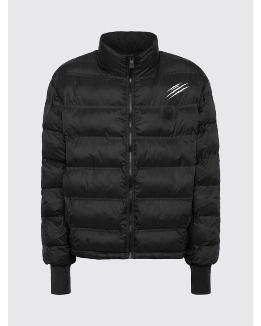 Philipp Plein Black Nylon Bomber Jacket for men