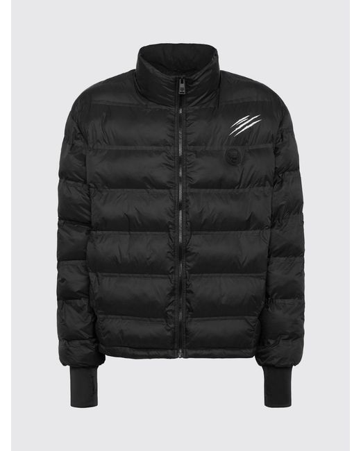 Philipp Plein Black Nylon Bomber Jacket for men