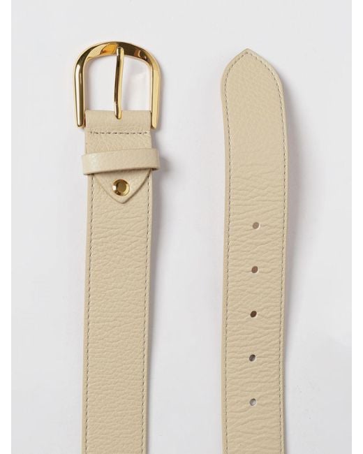 Coccinelle Natural Hammered Leather Belt