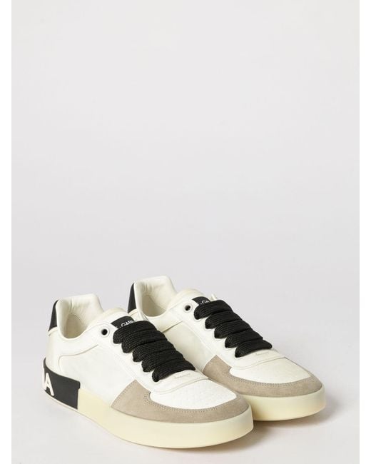 Dolce & Gabbana Natural Dolce &Amp Gabbana Portofino Nylon And Suede Sneakers for men