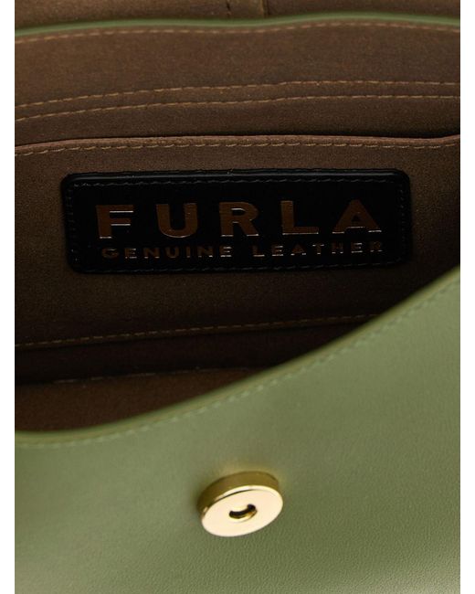 Furla Green Flow Medium Handbag