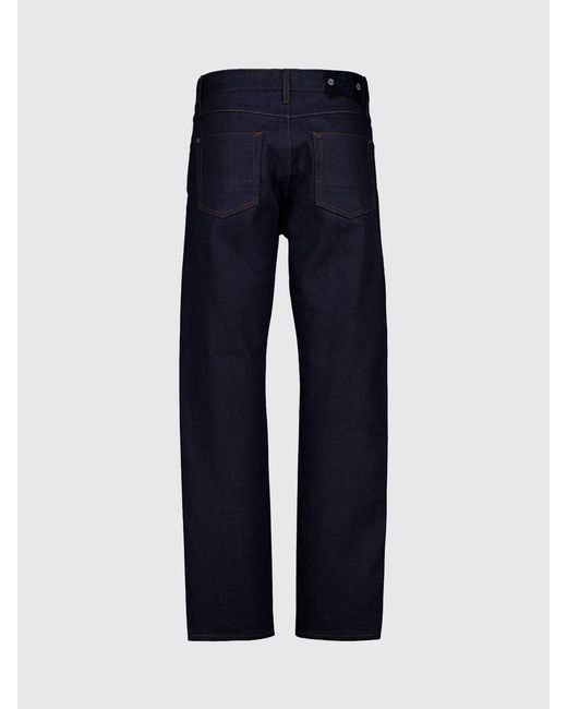 Stone Island Blue Regular Fit 5-Pocket Denim Jeans With Compass Logo for men