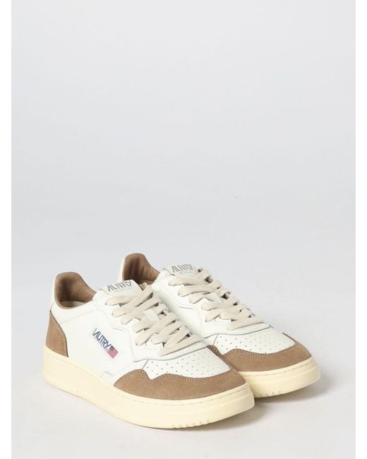 Autry Natural Medalist Low Leather Sneakers for men