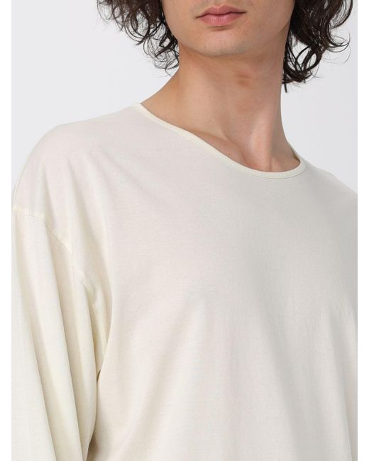 T-shirt in cotone di Lemaire in White da Uomo