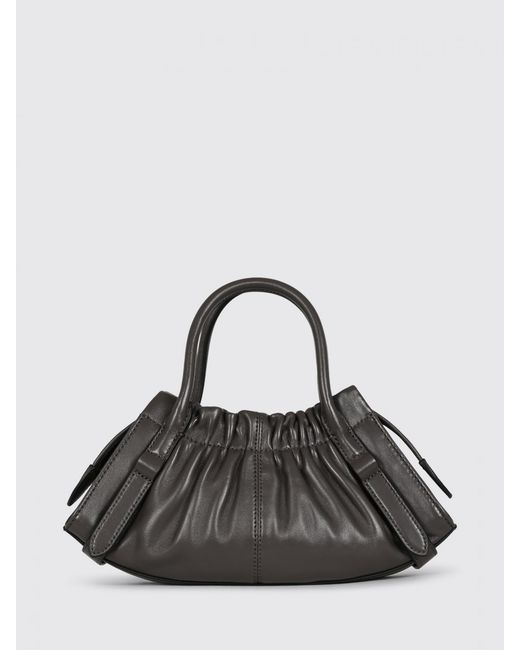 Marc Jacobs Black The Cristina Leather Handbag With Padlock And Removable Strap