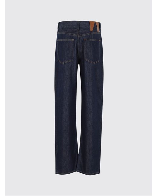DARKPARK Blue Cotton Denim Straight Jeans