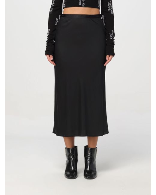 Falda Calvin Klein de color Black