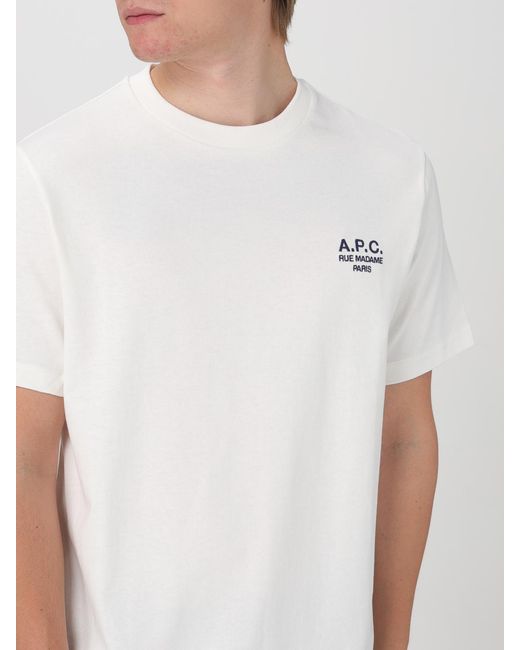 A.P.C. White T-shirt for men