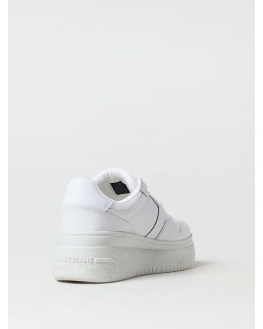 Tommy Hilfiger White Retro Basket Sneakers