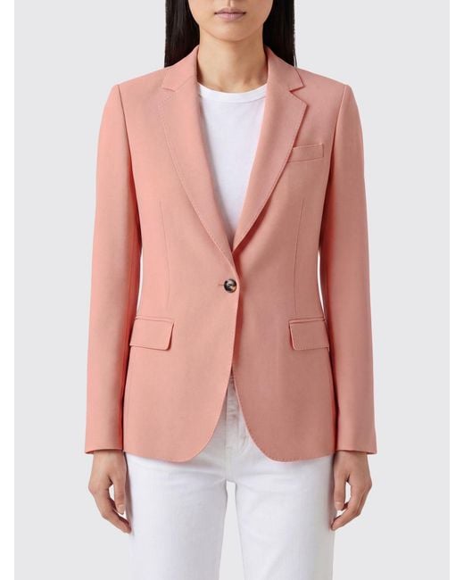 Alberto Biani Pink Single-Breasted Polyester Blazer