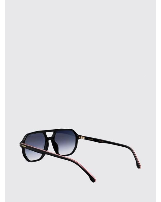 Carrera White Tortoiseshell Acetate Aviator Sunglasses With Double Bridge for men