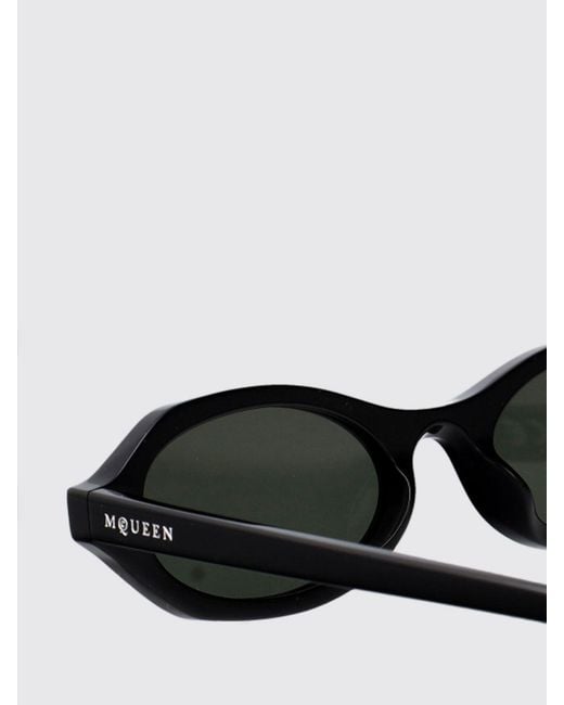 McQueen White Am0559S Acetate Sunglasses