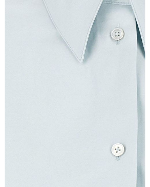 Camisa De Algodón Jil Sander de color Blue