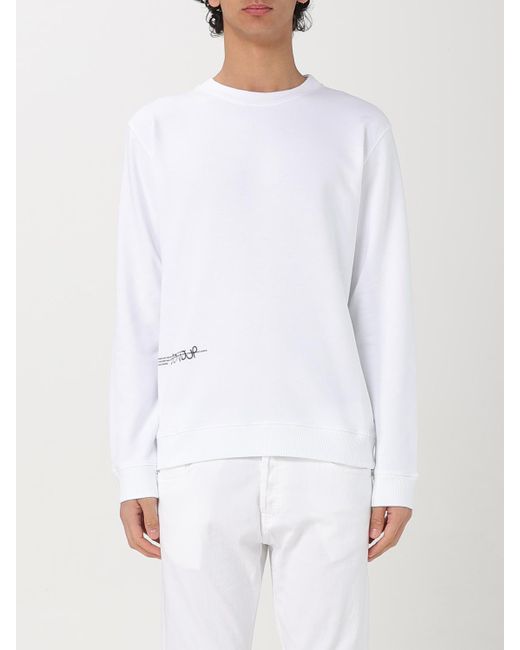 Felpa Basic di Dondup in White da Uomo
