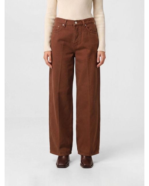 Haikure Brown Bethany Mid-Rise Wide-Leg Jeans