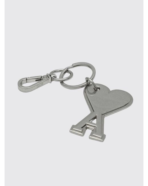 AMI White Keyring for men