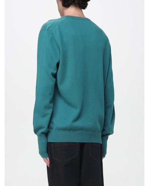 Ballantyne Blue Cotton Crew-Neck Pullover for men
