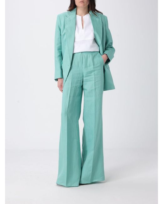 Max Mara Pure White Linen And Viscose Blouse