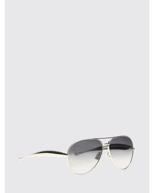 Bottega Veneta White Sardine Metal Sunglasses