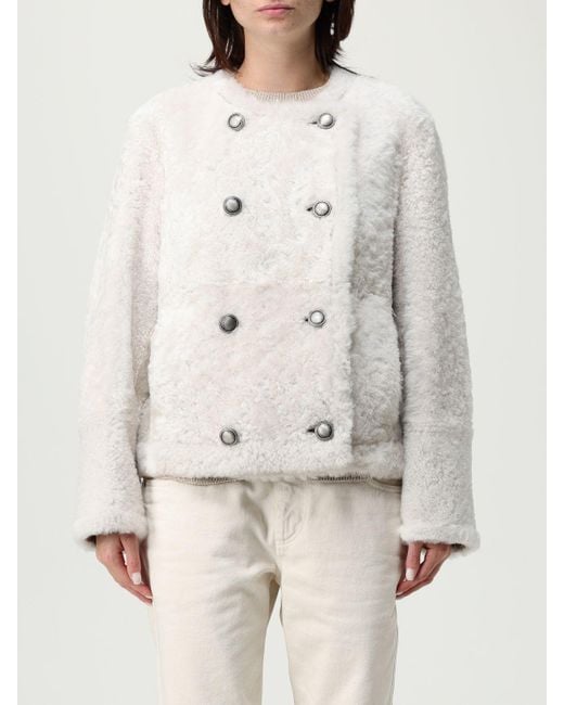 Brunello Cucinelli Natural Fur Coats