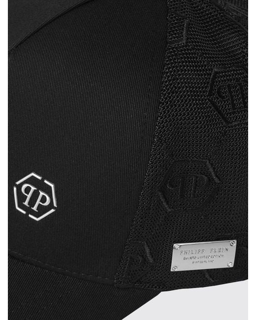 Philipp Plein Black Hexagon Pp Baseball Cap for men