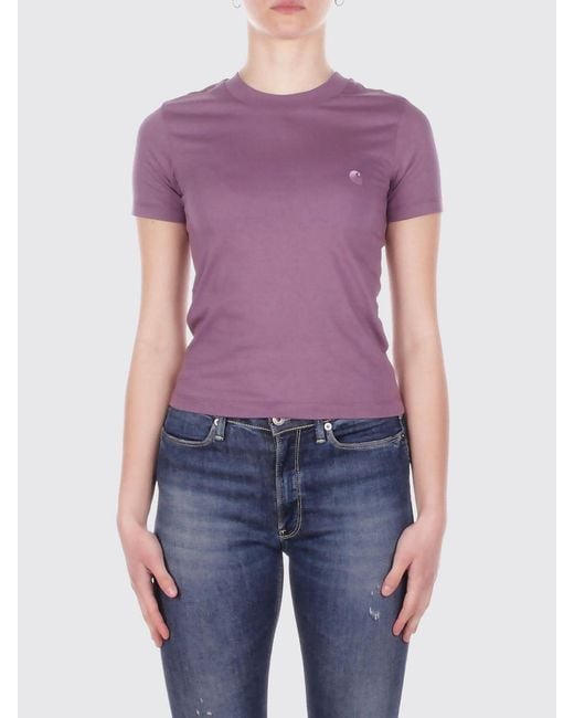 Carhartt Purple Luca Short Sleeve T-Shirt