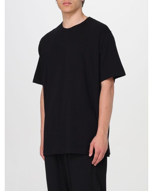 T-shirt basic di Yohji Yamamoto in Black da Uomo