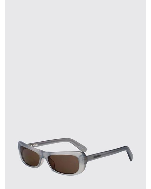 Jacquemus Gray Capri Rectangular Cat-Eye Sunglasses for men