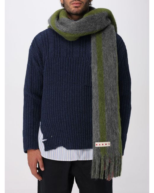 Marni Green Scarf for men