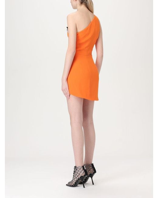 David Koma Orange Dress