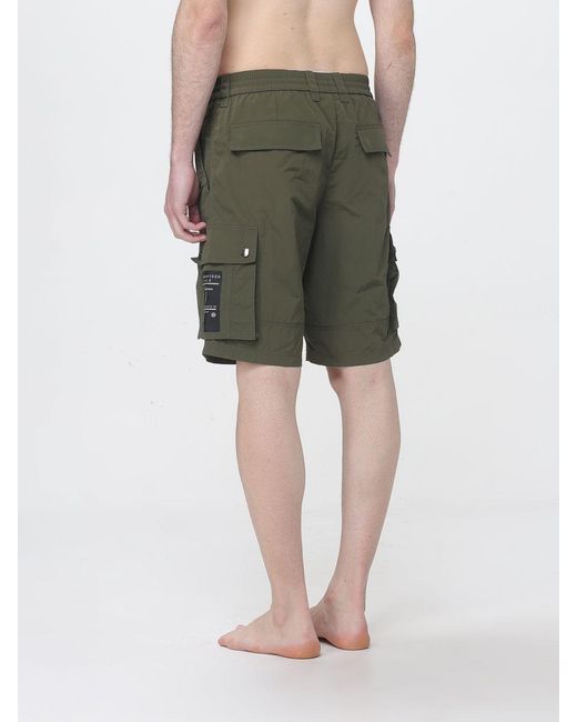 Dolce & Gabbana Green Dolce &Amp Gabbana Knee-Length Cargo Swim Shorts for men