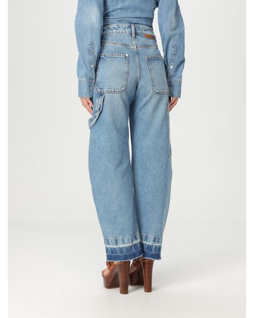 Stella McCartney Blue Carpenter Jeans Distressed Hem