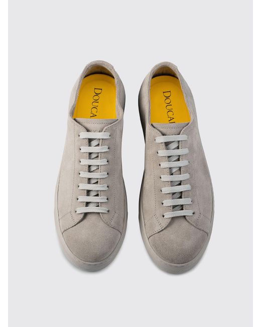 Sneakers in pelle scamosciata di Doucal's in Gray da Uomo