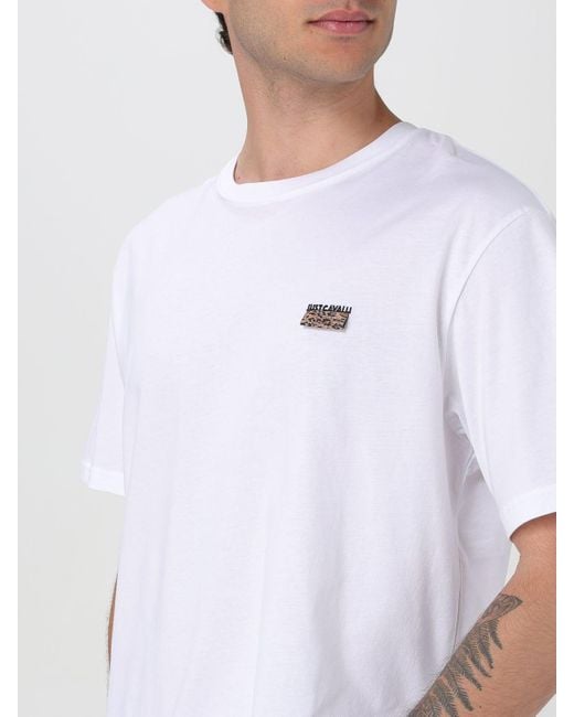 Camiseta Hombre Just Cavalli de hombre de color White