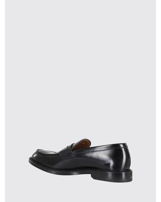 Doucal's White Brushed Leather Loafers for men