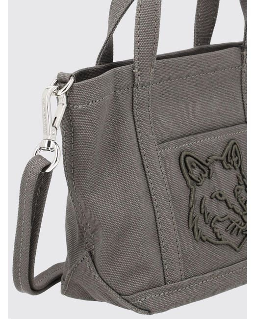 Maison Kitsuné Gray Maison KitsunÉ Crossbody Bag