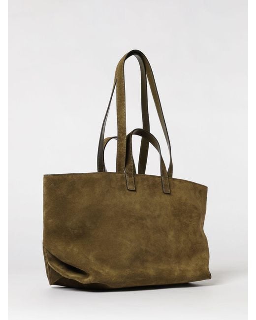 A.P.C. Natural Le Drummer Large Suede Bag