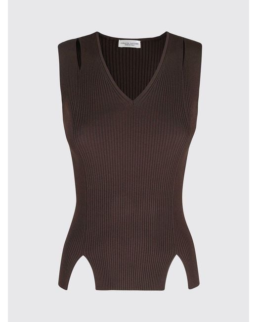 Top Cut-Out De Viscosa Roberto Collina de color Purple