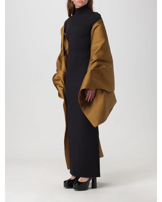 Solace London Black Lyana Shawl Maxi Dress - Women's - Elastane/polyester