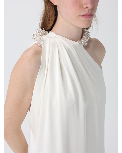 Stella McCartney White Long Silk Blend Dress