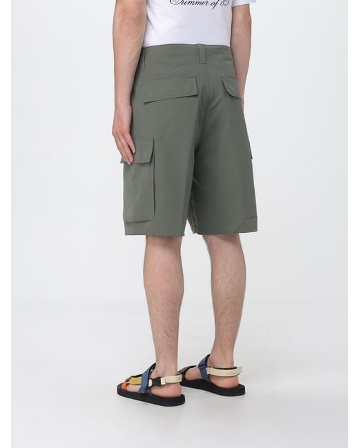 Carhartt Green Technical Fabric Cargo Shorts for men