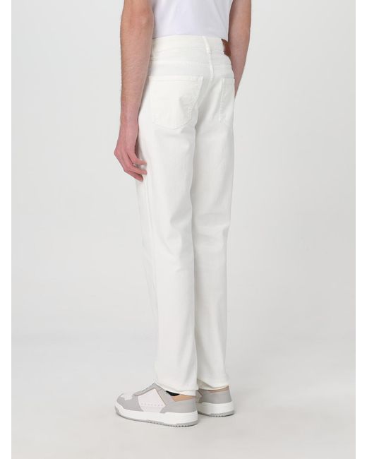 Brunello Cucinelli White Pants for men