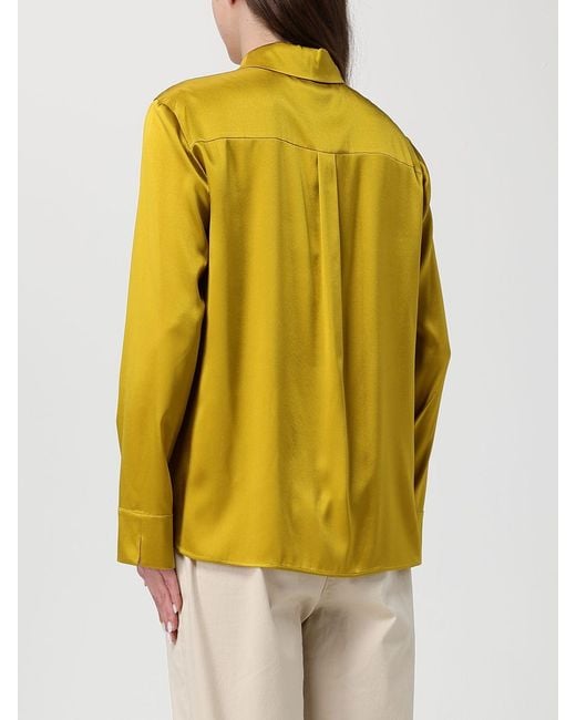 Max Mara Yellow Silk Shirt