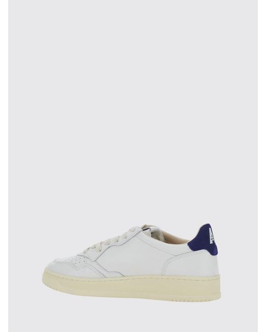 Autry White Medalist Low Top Sneakers for men