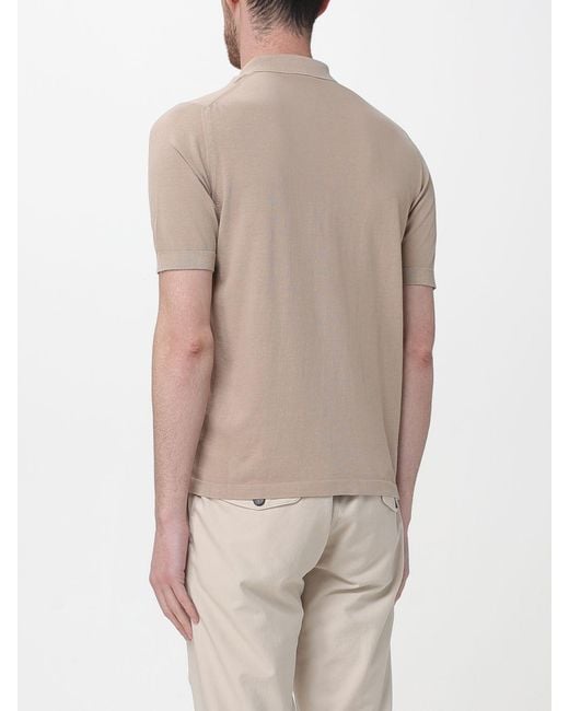 Eleventy Natural Cotton Polo Shirt for men