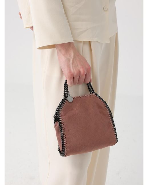 Stella McCartney Natural Falabella Synthetic Suede Micro Tote Bag