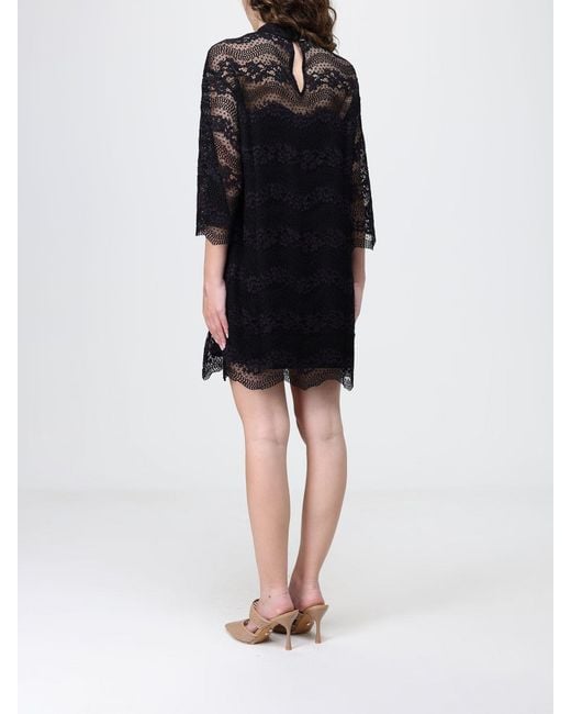 Twinset Black Mini Lace Dress