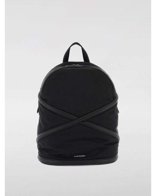 Alexander McQueen Black Backpack for men
