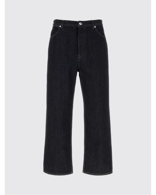 Jil Sander Blue Cotton Denim Wide Leg Jeans By for men