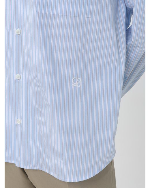 Loewe Blue Shirt Gnawed for men